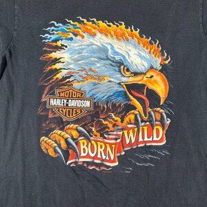 Harley-Davidson 1996 Black Tee with Eagle Graphic
